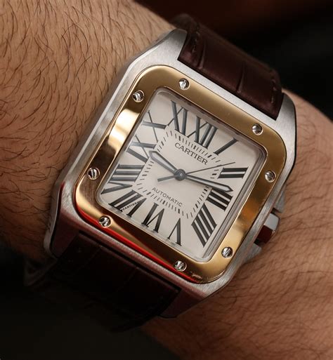 cartier santos 100 replica price|cartier santos watch price list.